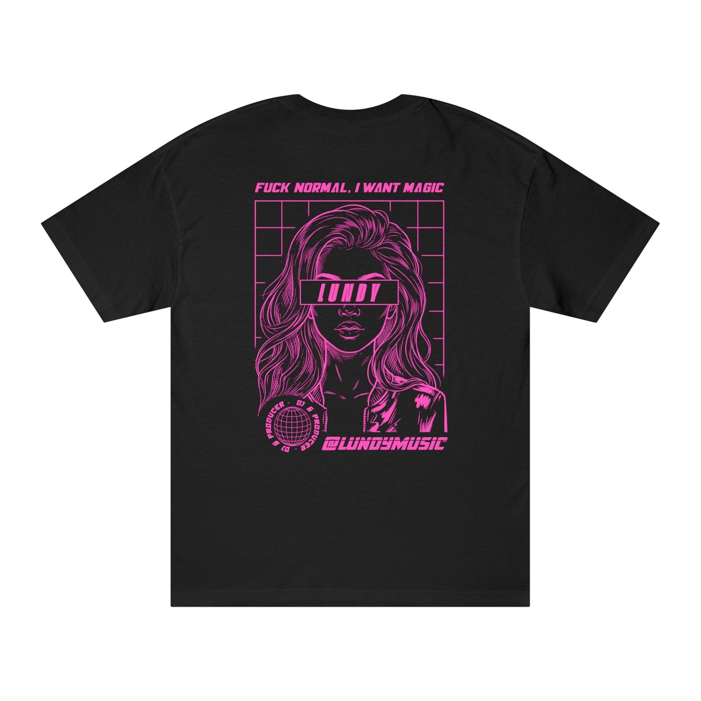 American Apparel Tee — "Fuck Normal, I Want Magic" Pink Vaporwave T-Shirt