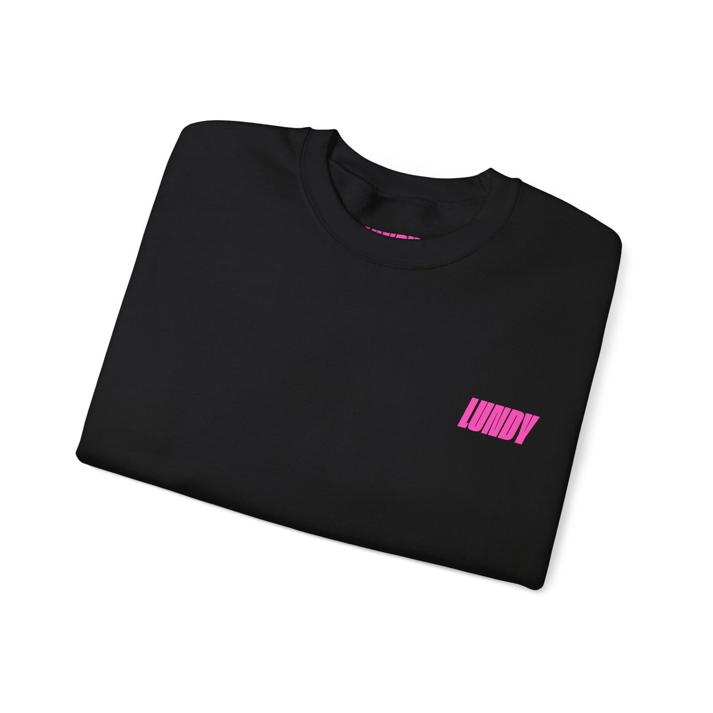 Crewneck Sweatshirt — Pink Retro Girl Graphic “F**k Normal I Want Magic” -md