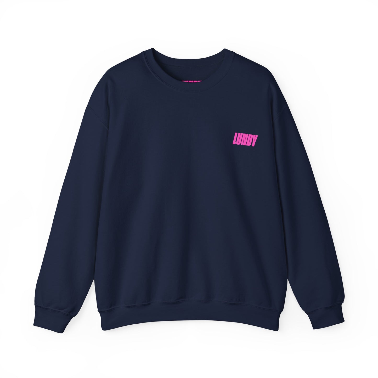 Crewneck Sweatshirt — Pink Retro Girl Graphic “F**k Normal I Want Magic” -md