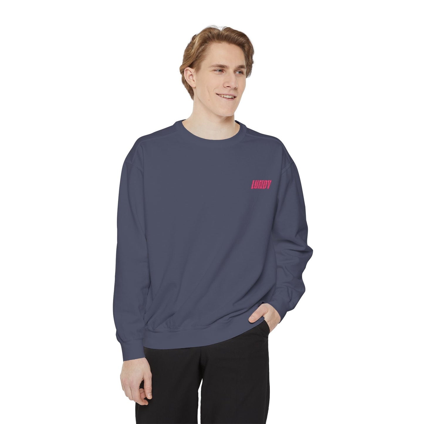 Embroidered LUNDY Minimal Crewneck Sweatshirt