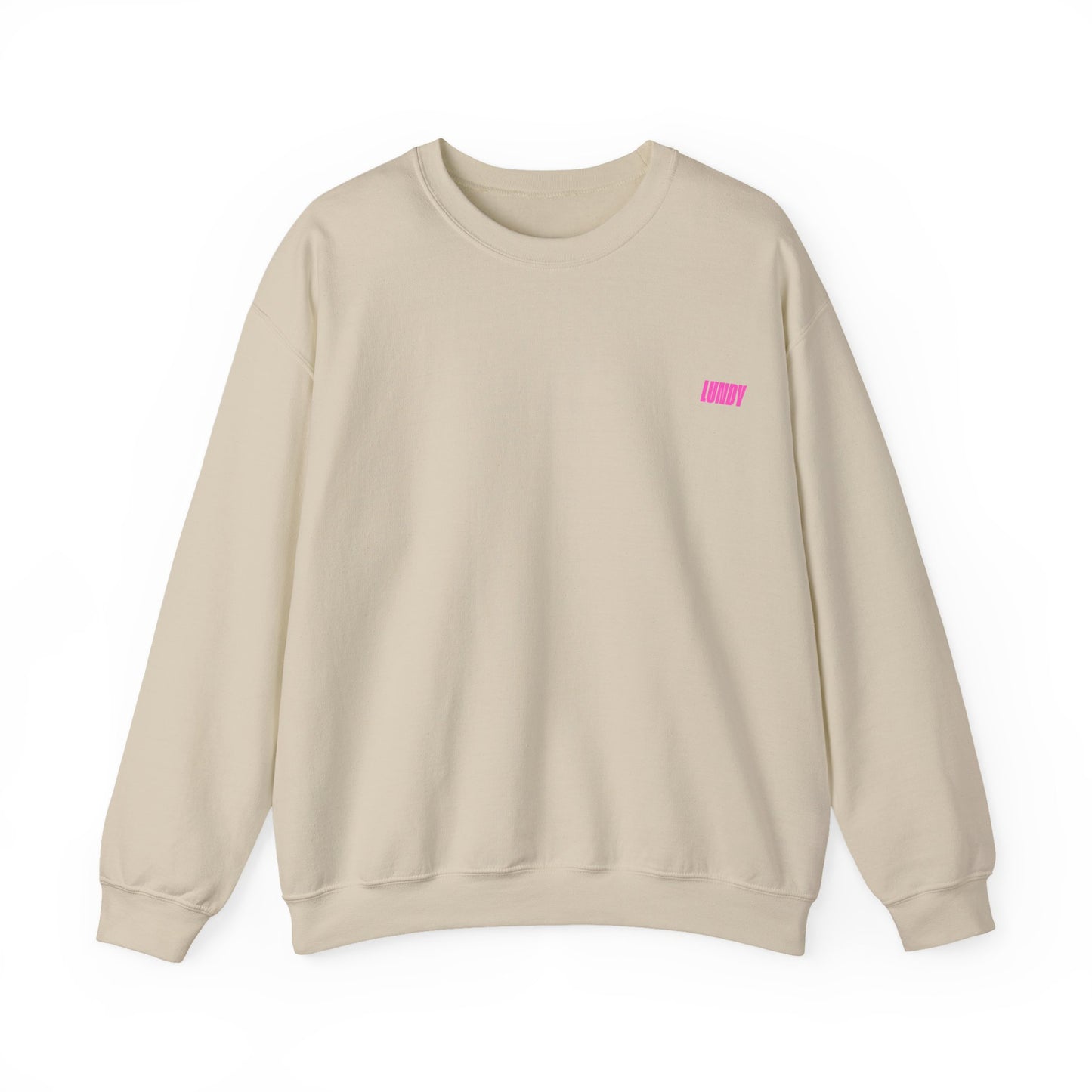 Crewneck Sweatshirt — Pink Retro Girl Graphic “F**k Normal I Want Magic” -md