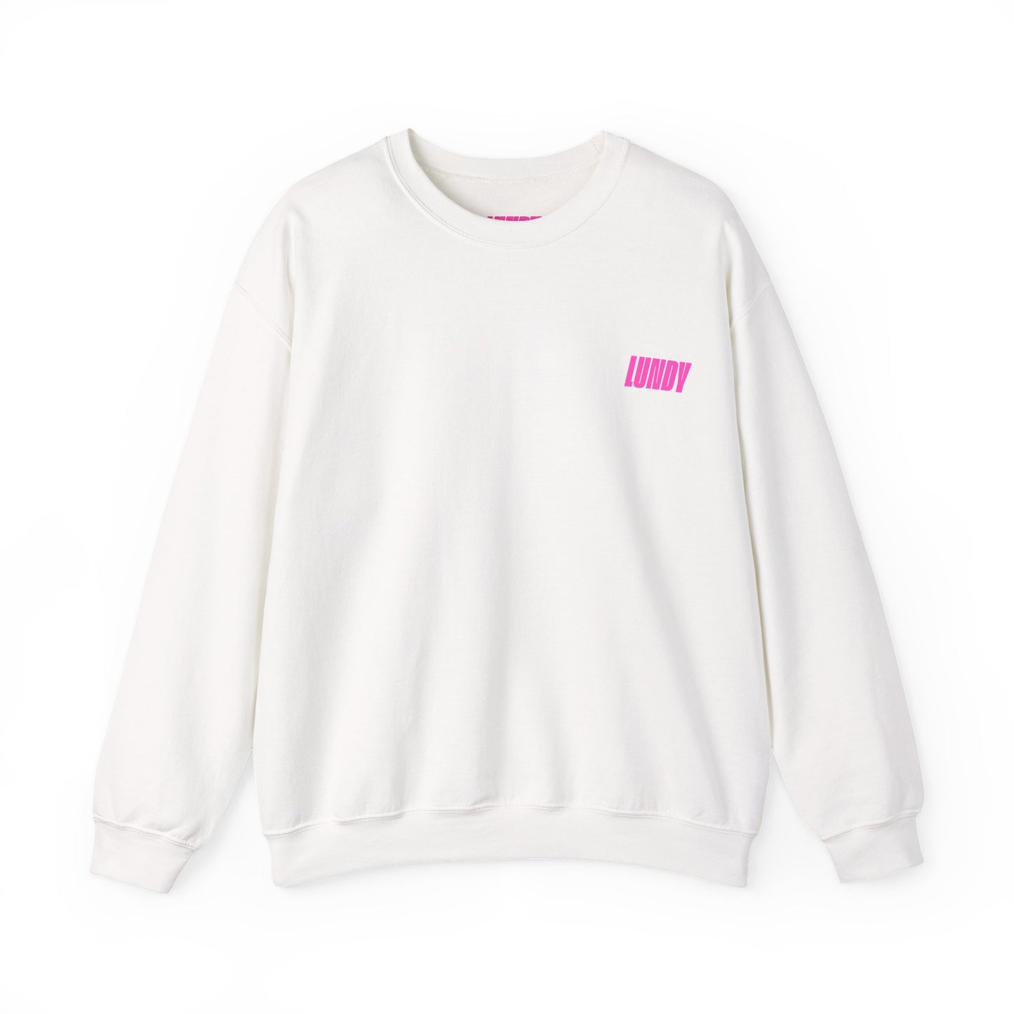 Crewneck Sweatshirt — Pink Retro Girl Graphic “F**k Normal I Want Magic” -md
