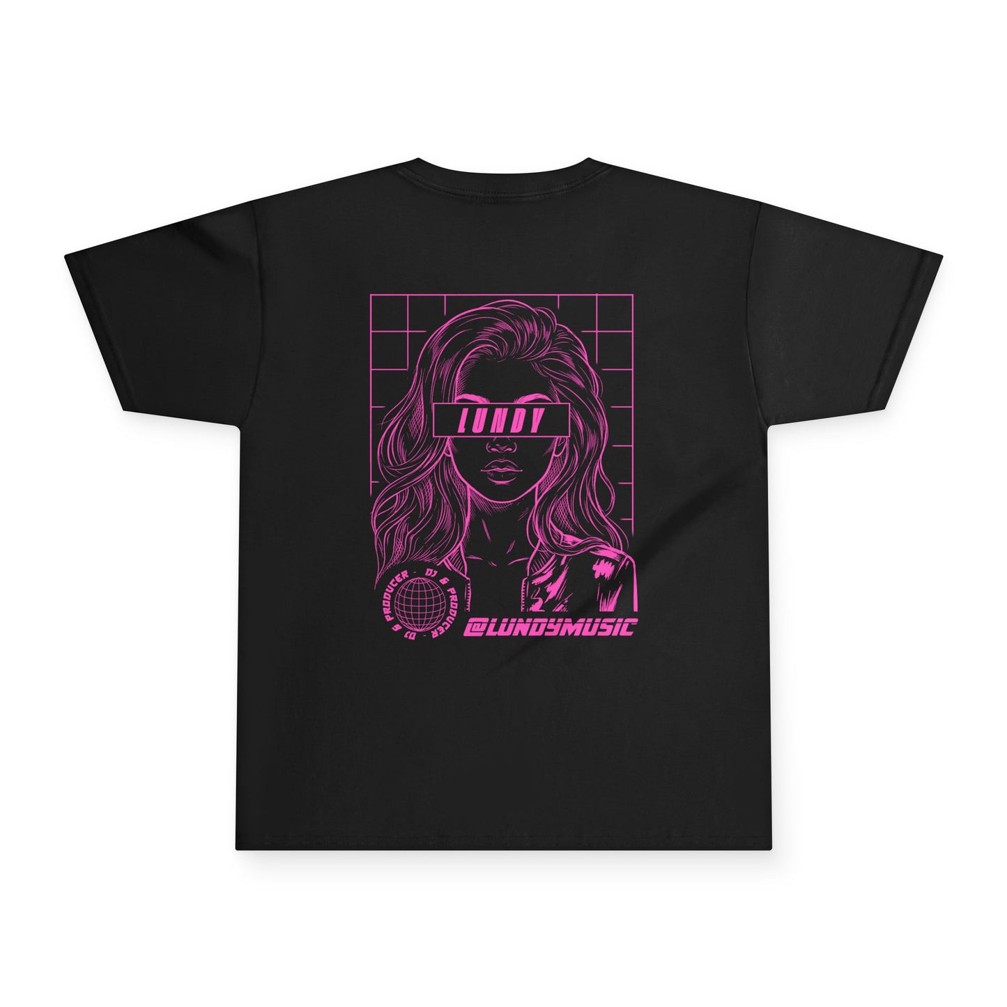 KIDS Youth Tee — Pink "LUNDY" Graphic