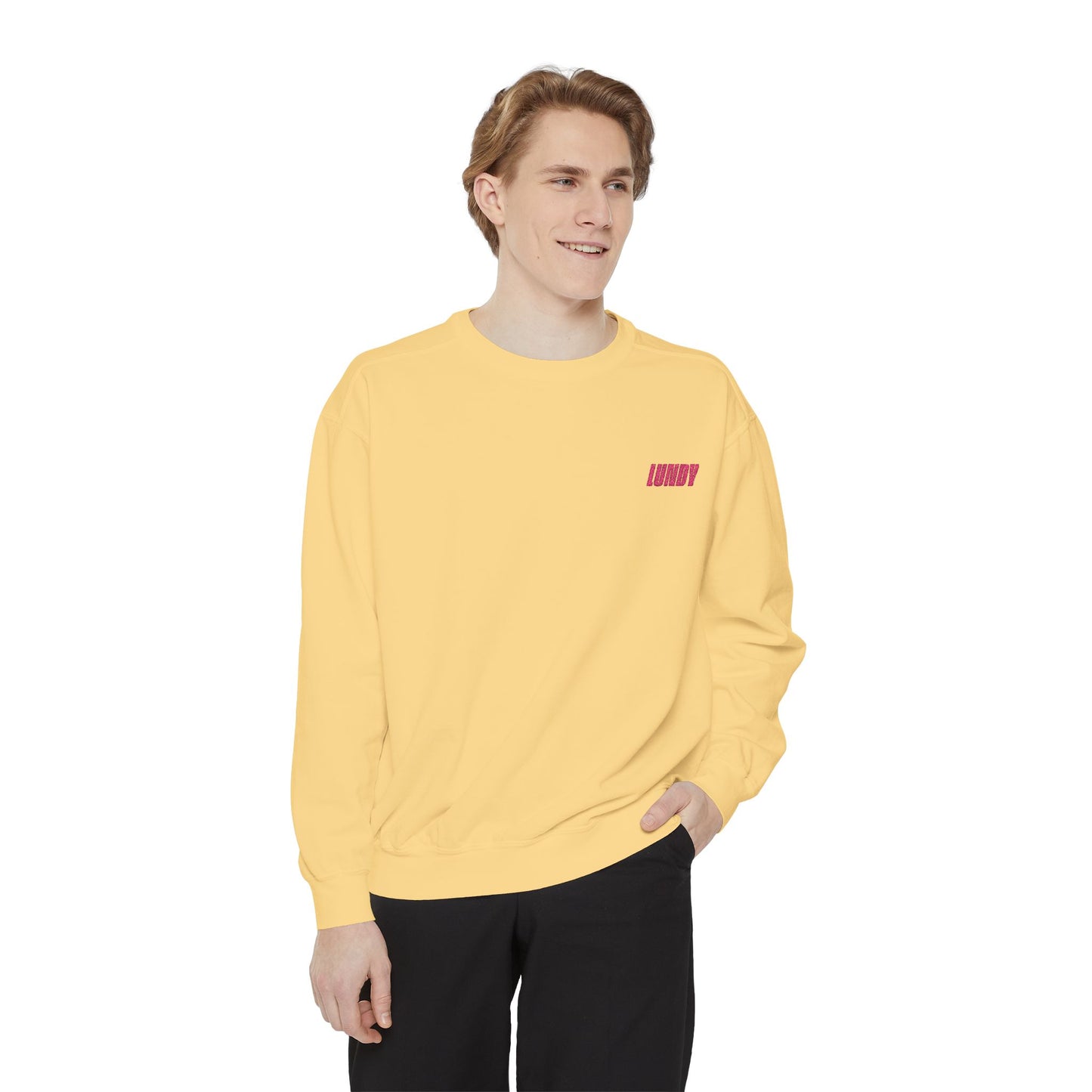 Embroidered LUNDY Minimal Crewneck Sweatshirt