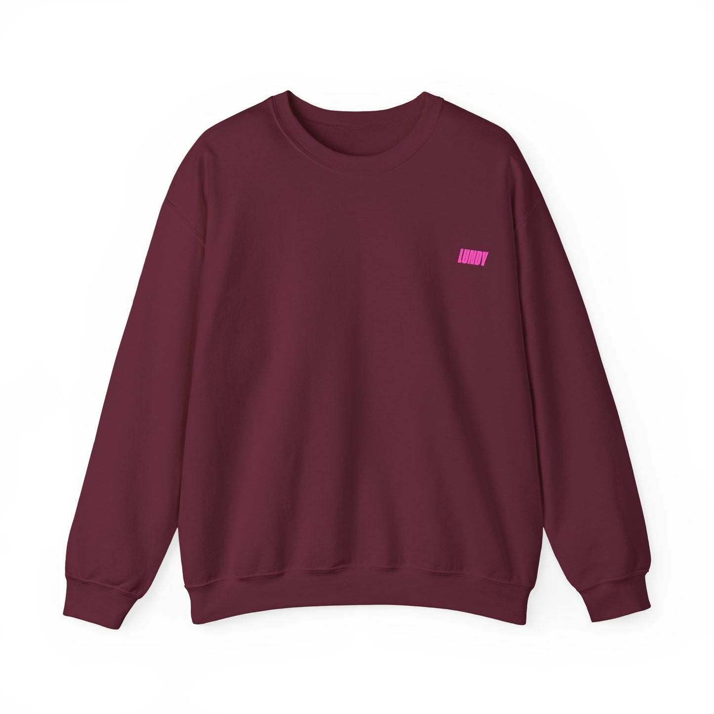 Crewneck Sweatshirt — Pink Retro Girl Graphic “F**k Normal I Want Magic” -md