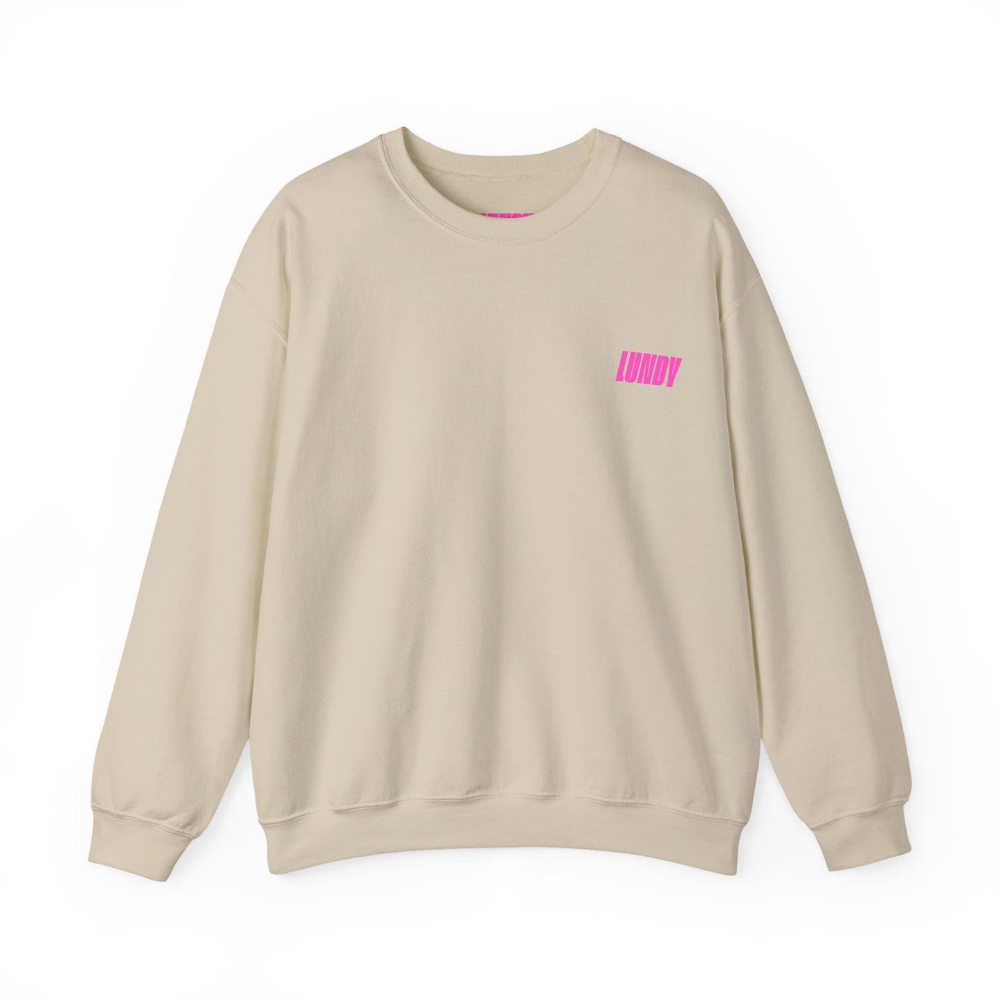 Crewneck Sweatshirt — Pink Retro Girl Graphic “F**k Normal I Want Magic” -md