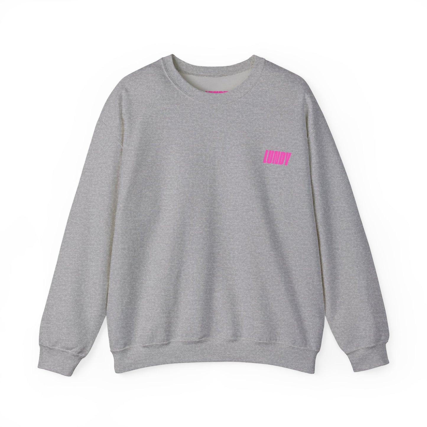 Crewneck Sweatshirt — Pink Retro Girl Graphic “F**k Normal I Want Magic” -md