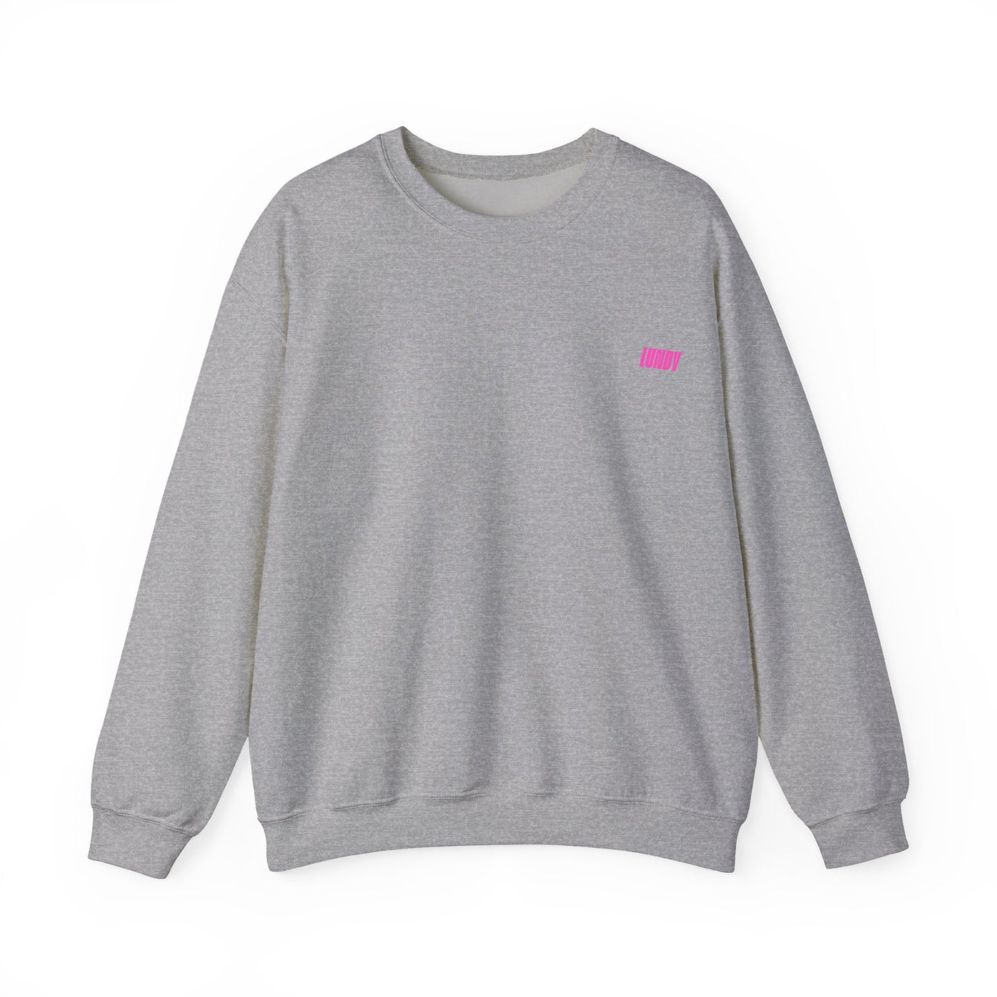 Crewneck Sweatshirt — Pink Retro Girl Graphic “F**k Normal I Want Magic” -md