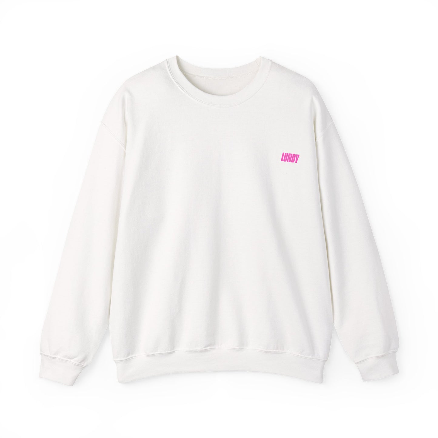 Crewneck Sweatshirt — Pink Retro Girl Graphic “F**k Normal I Want Magic” -md