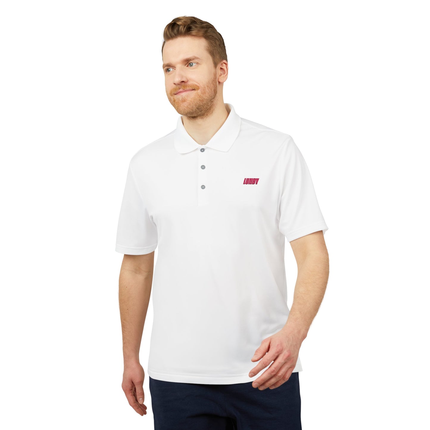 Golf LUNDY Polo Shirt with Small Embroidered Chest Logo – Men's/Women's