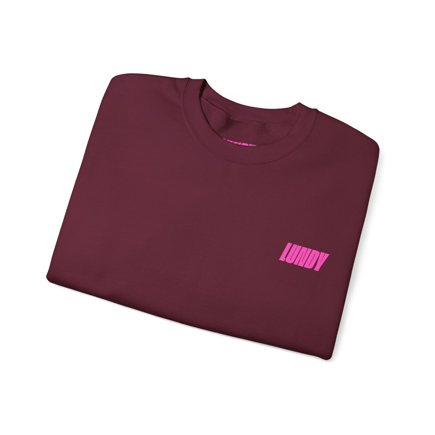 Crewneck Sweatshirt — Pink Retro Girl Graphic “F**k Normal I Want Magic” -md
