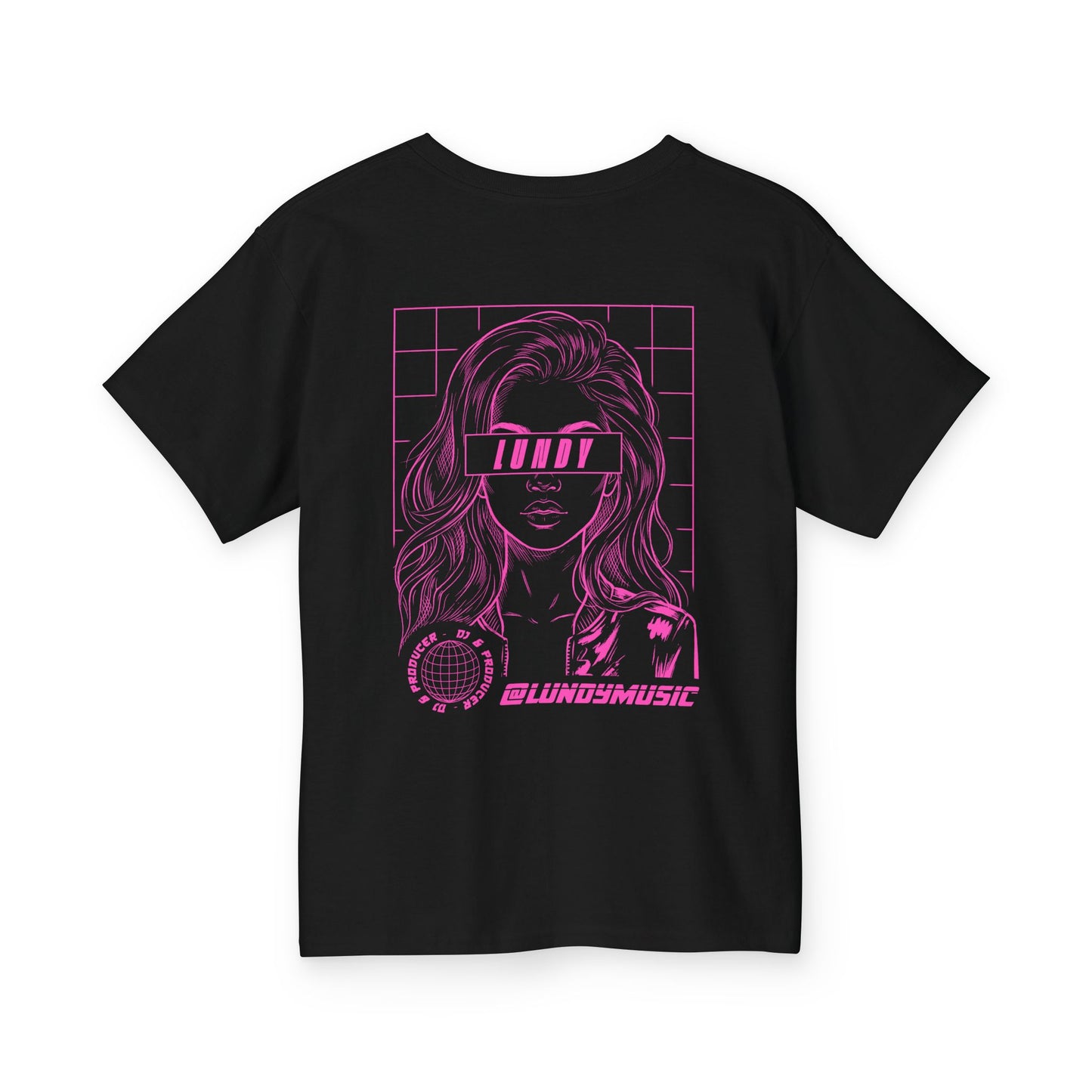 KIDS Youth Tee — Pink "LUNDY" Graphic