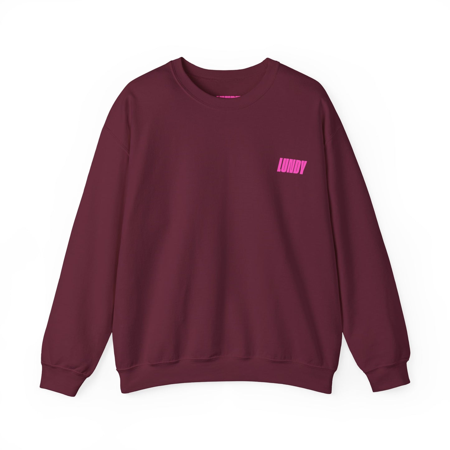 Crewneck Sweatshirt — Pink Retro Girl Graphic “F**k Normal I Want Magic” -md