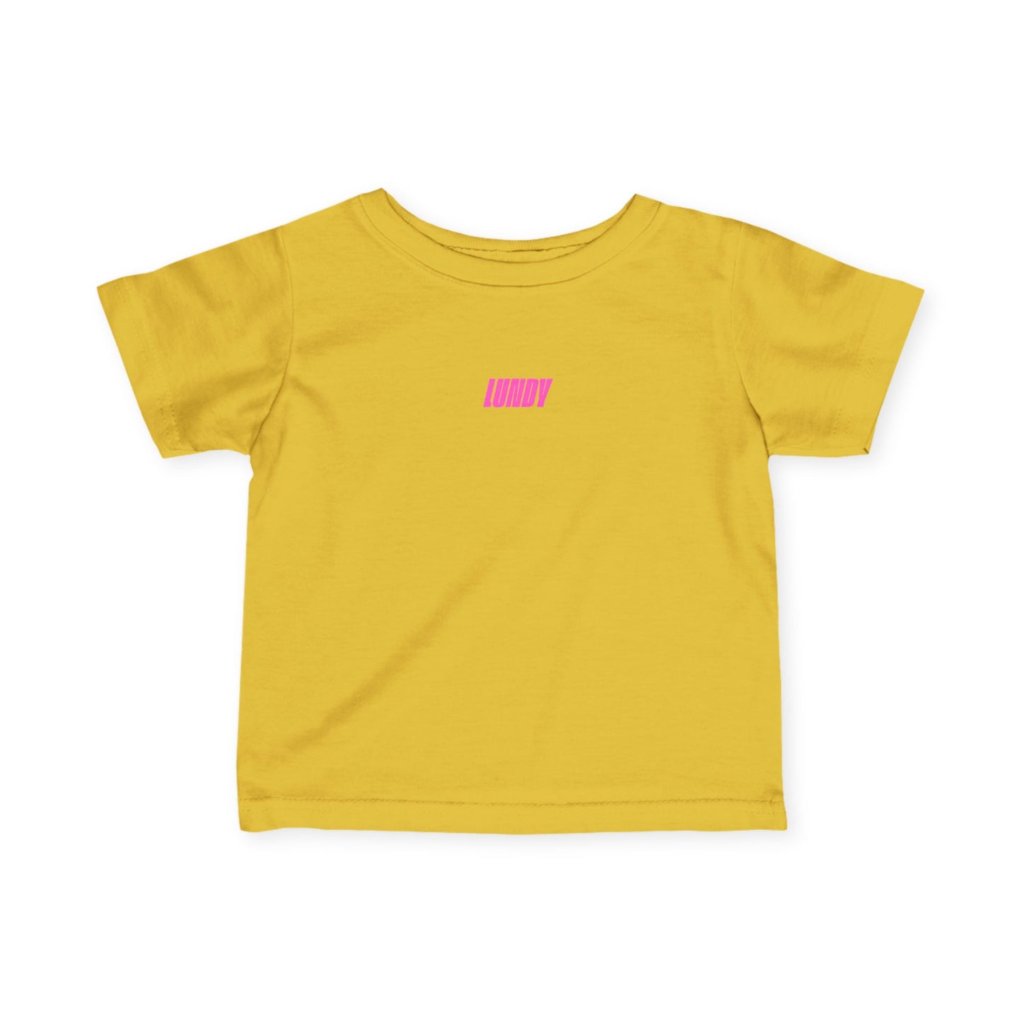 E. INFANT Tee — Pink Retro Girl Graphic "Loudly" Baby Shirt